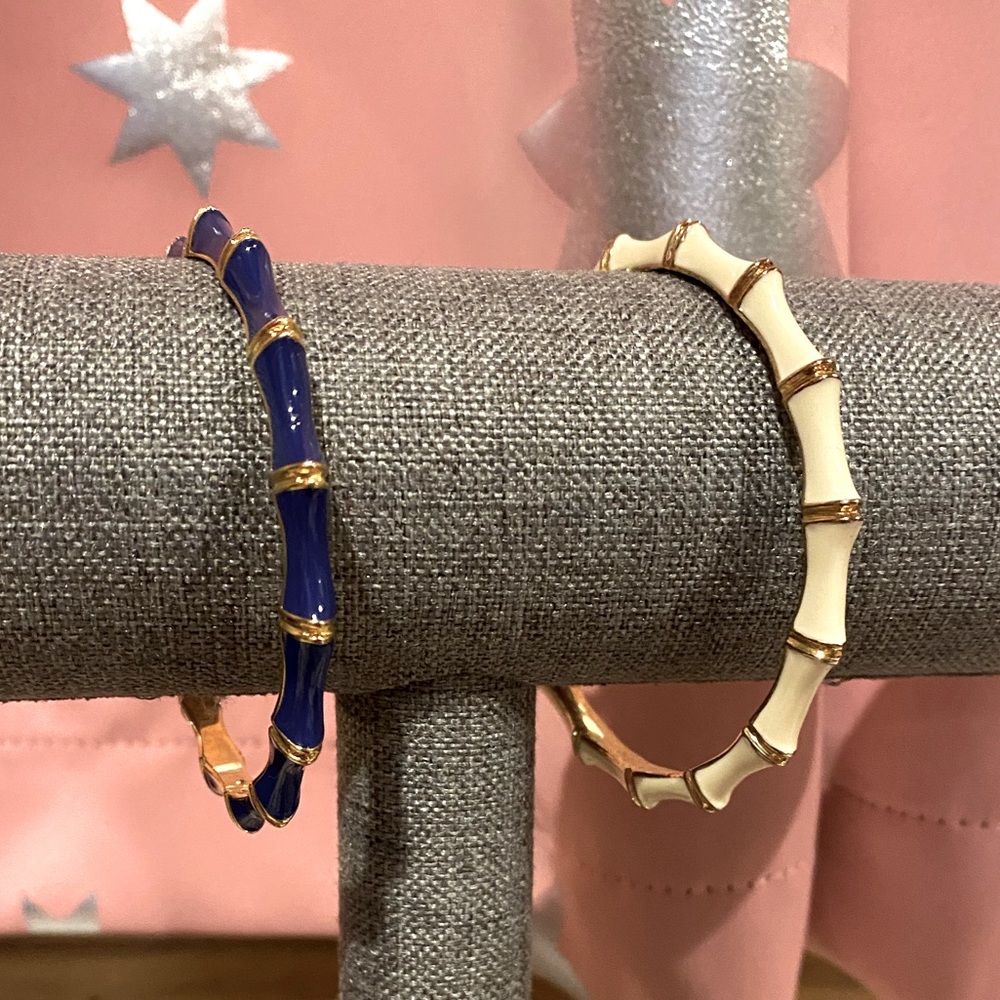 Stella & Dot bamboo bangle bracelets